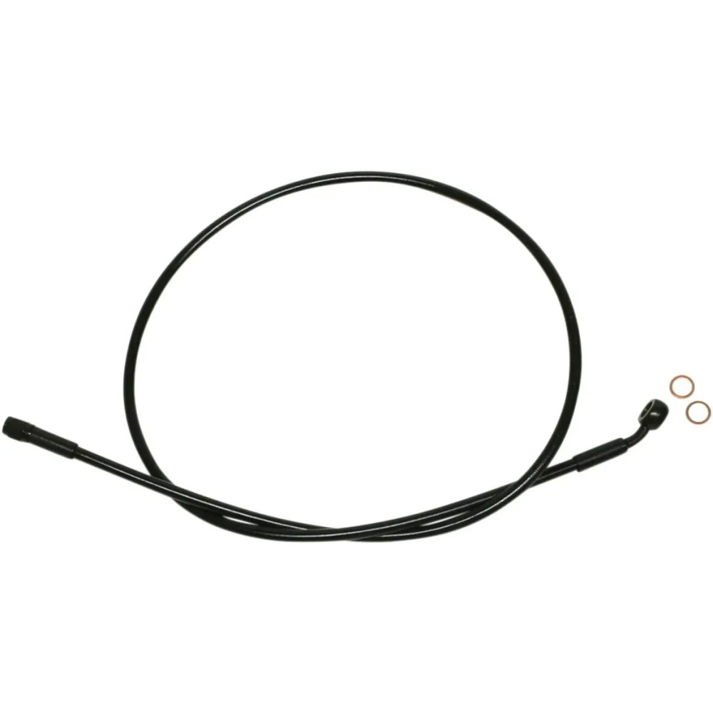 Alternative Length XR Extreme Response Upper Brake Line — 19", 10 mm 35° banjo, Black