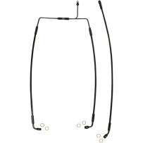 XR Stainless Extreme Response Front Brakeline Kit — 38.5 cm, 48.5 cm, without ABS, Black