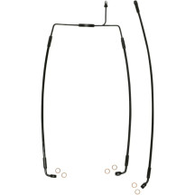 XR Stainless Extreme Response Front Brakeline Kit — without ABS, Front, 38.5 cm (15-1/4"), 78.5 cm (31"), Black