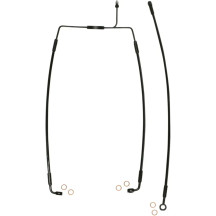 XR Stainless Extreme Response Front Brakeline Kit — Oversize +20.3 cm (8"), 38.5 cm & 78.5 cm, Black, without ABS