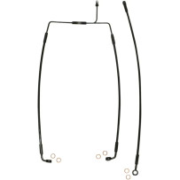 XR Stainless Extreme Response Front Brakeline Kit — Oversize +20.3 cm (8"), 38.5 cm & 78.5 cm, Black, without ABS