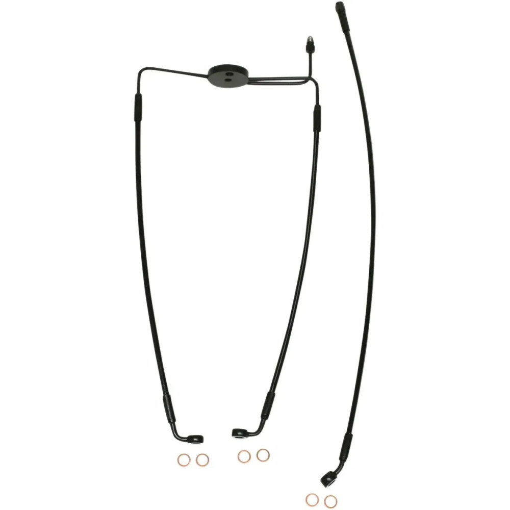 XR Stainless Extreme Response Front Brakeline Kit — without ABS, 47.5 cm (18-5/8"), 73.5 cm (29")