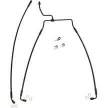 XR Stainless Extreme Response Front Brakeline Kit — 35" (89 cm), 14-7/8" (38 cm), without ABS