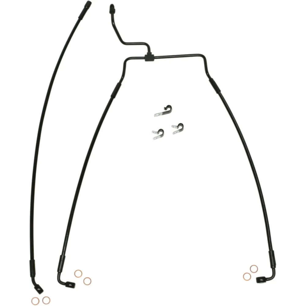 XR Stainless Extreme Response Front Brakeline Kit — 35" (89 cm), 14-7/8" (38 cm), without ABS