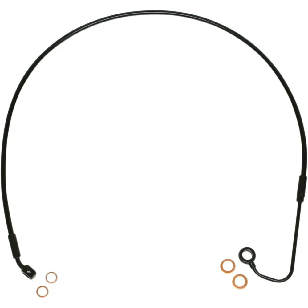 XR Stainless Upper Brake Line — Oversize (+4"), 89.5 cm (35-1/4"), front upper, black
