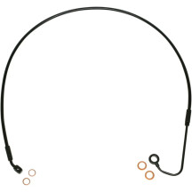 XR Stainless Upper Brake Line — 37-1/4" (94.5 cm), Oversize +4"/+6", with ABS, Black, Kit