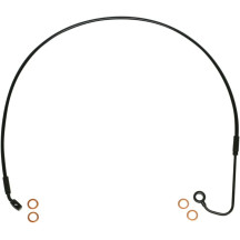 XR Stainless Upper Brake Line — 105 cm (41-1/4"), Oversize +25.4 cm (10"), Black, with ABS