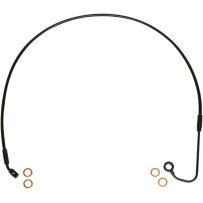 XR Stainless Upper Brake Line — 105 cm (41-1/4"), Oversize +25.4 cm (10"), Black, with ABS