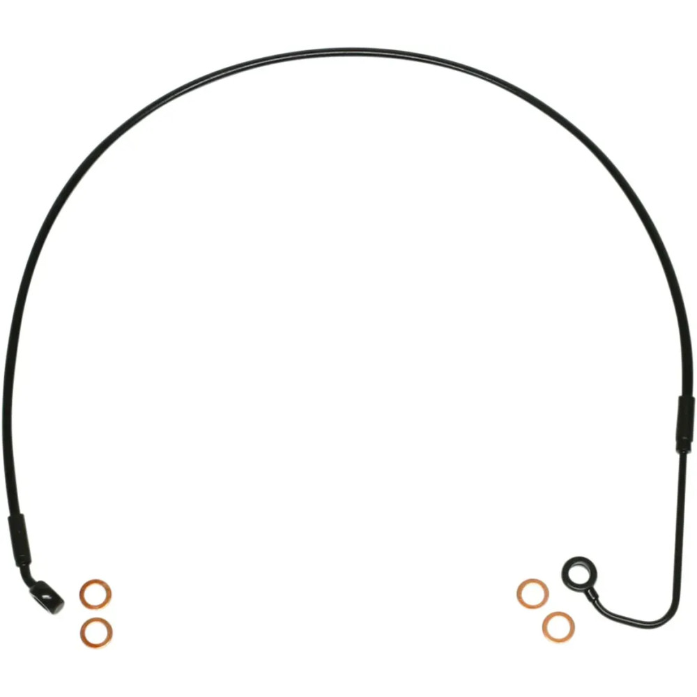 XR Stainless Upper Brake Line — 110 cm (43-1/4"), Oversize 8", front upper, Black