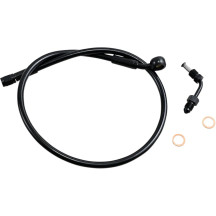 XR Upper Brake Line with Adapter — 25" length, oversize +4", Black, with ABS