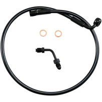 XR Upper Brake Line with Adapter — Oversize +6", 27", Black, with ABS
