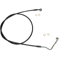 XR Stainless Upper Brake Line — 188 cm (74 in), Oversize +25.4 cm (10 in), Front Upper, with ABS