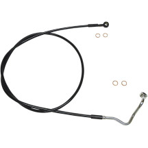 XR Stainless Upper Brake Line — Oversize +10", 74", Front Upper, with ABS, Black