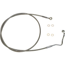XR Stainless Upper Brake Line — 172.5 cm, Oversize +10.2 cm (4"), Front upper, with ABS, Silver polished