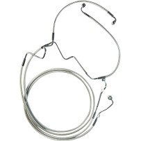 Designer Series Extended ABS Touring Lower Brake Line Kit — Oversize 2" (5.1 cm), Chrome
