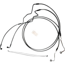 Designer Series Extended ABS Touring Lower Brake Line Kit — Oversize +10.2 cm (4"), with ABS