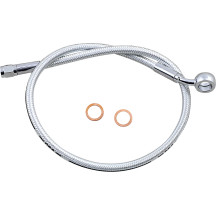 Alternate Length Upper Brake Line — 24" length, ABS, 12 mm 35° banjo