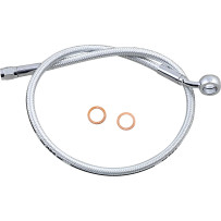 Alternate Length Upper Brake Line — 24" length, ABS, 12 mm 35° banjo