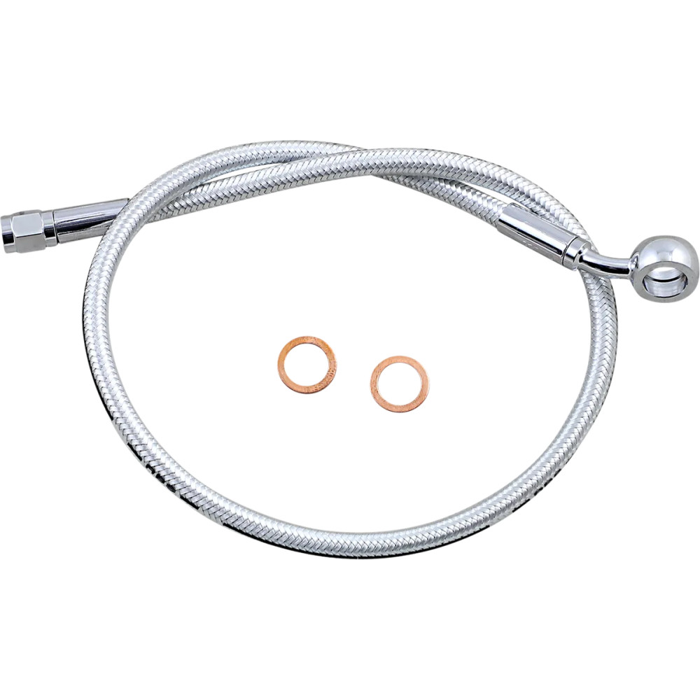 Alternate Length Upper Brake Line — 24" length, ABS, 12 mm 35° banjo