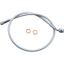 Alternate Length Upper Brake Line — 76 cm (30"), ABS, 12 mm 35° banjo