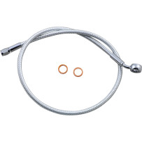 Alternate Length Upper Brake Line — 76 cm (30"), ABS, 12 mm 35° banjo