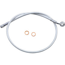 Alternate Length Upper Brake Line — 32", ABS, 12 mm 35° banjo fitting