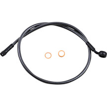 Alternate Length Upper Brake Line — 32" (81.5 cm), 12 mm 35° banjo, ABS, Black