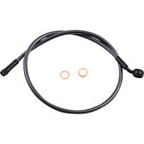 Alternate Length Upper Brake Line — 32" (81.5 cm), 12 mm 35° banjo, ABS, Black