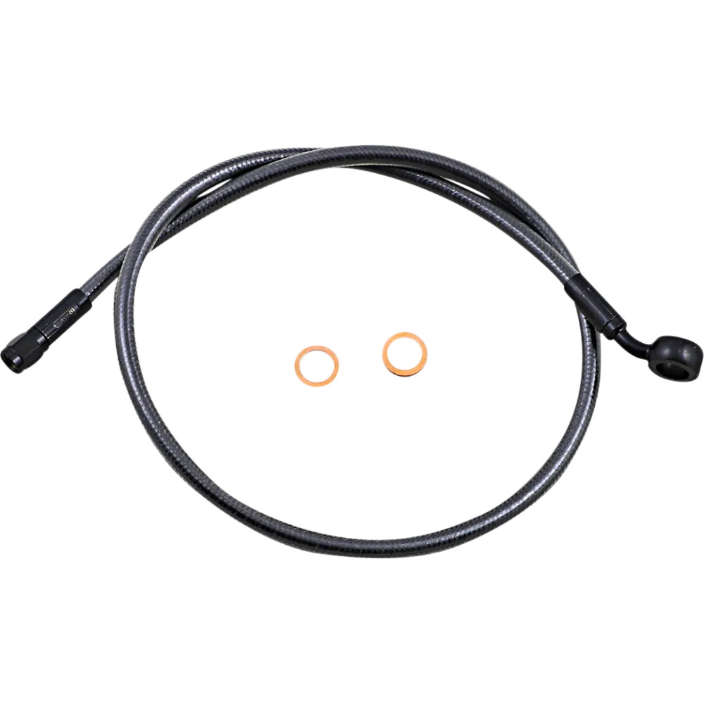 Alternate Length Upper Brake Line — 32" (81.5 cm), 12 mm 35° banjo, ABS, Black
