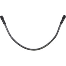 KARBONFIBR Universal Brake Line — -3 AN fittings, 38 cm (15"), silver