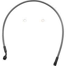 KARBONFIBR Upper Brake Line — 73.5 cm (29"), -3, 10 mm 35° Banjo Fitting