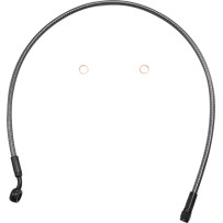 KARBONFIBR Upper Brake Line — 73.5 cm (29"), -3, 10 mm 35° Banjo Fitting