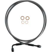 KARBONFIBR EZ-Align Brake Line — 50", 7/16" 180° banjo, 10 mm 90° banjo