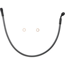 KARBONFIBR Designer Series ABS-Specific Front Upper Brake Kit — 21" length, 10 mm 35° banjo