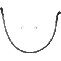 KARBONFIBR Designer Series ABS-Specific Front Upper Brake Kit — 21" length, 10 mm 35° banjo