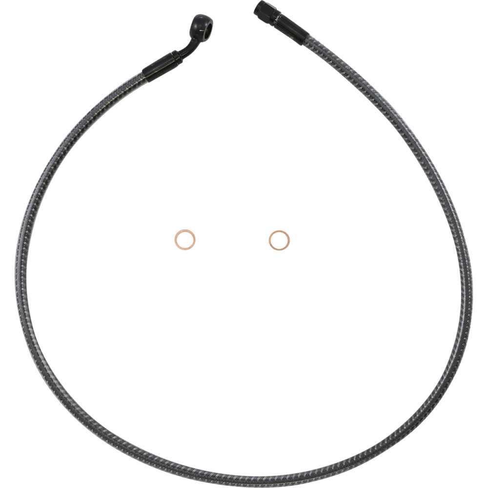 KARBONFIBR Designer Series ABS-Specific Front Upper Brake Kit — 34", 10 mm 35° banjo