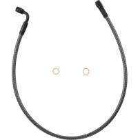 KARBONFIBR Designer Series ABS-Specific Front Upper Brake Kit — 66 cm (26 in), 10 mm 90° banjo