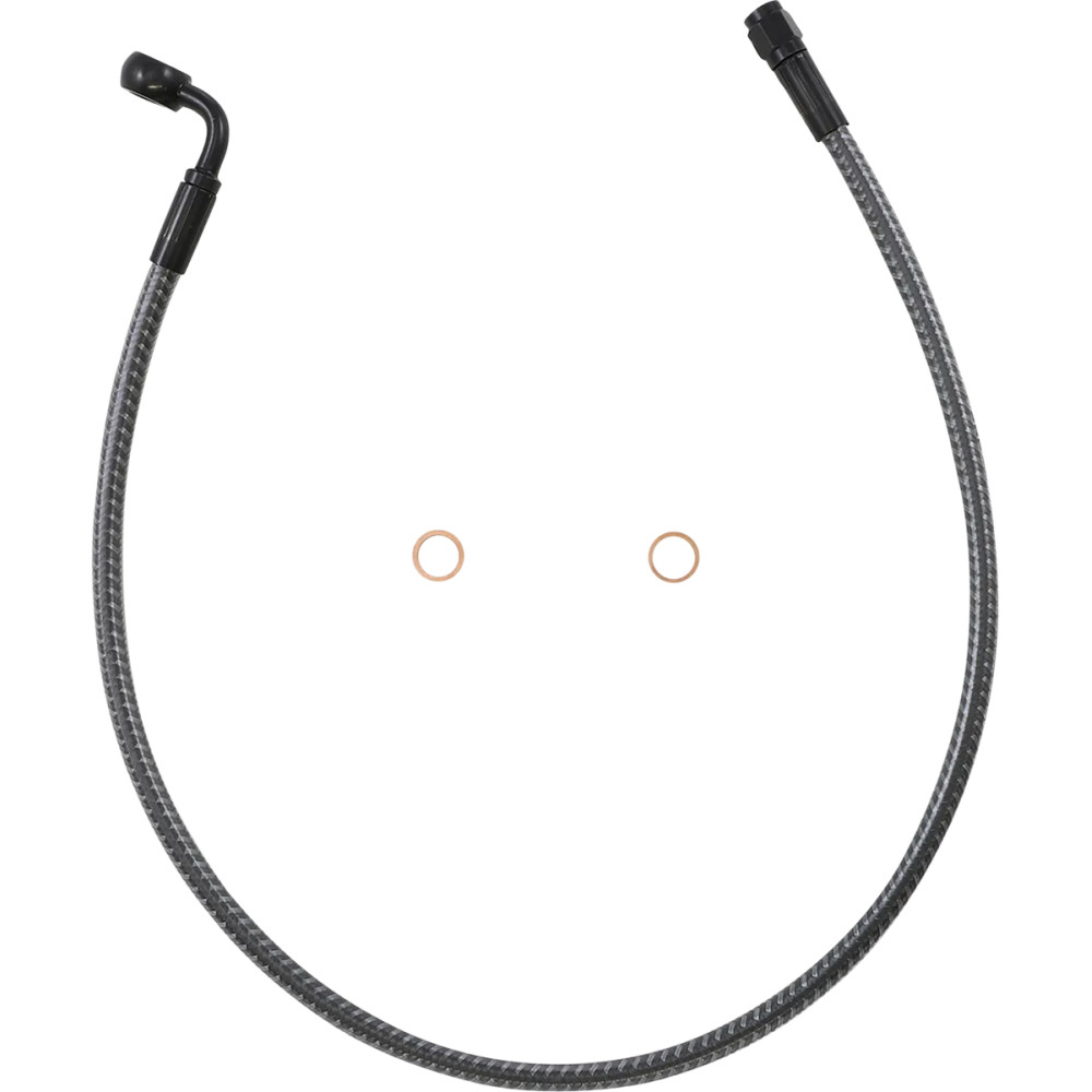 KARBONFIBR Designer Series ABS-Specific Front Upper Brake Kit — 66 cm (26 in), 10 mm 90° banjo