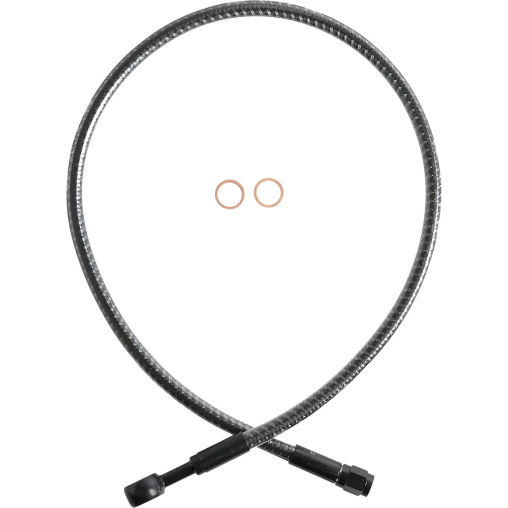 KARBONFIBR Designer Series ABS-Specific Front Upper Brake Kit — 25", 10 mm 180° banjo