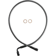 KARBONFIBR Designer Series ABS-Specific Front Upper Brake Kit — 66 cm (26"), 12 mm 90° banjo fitting, KARBONFIBR carbon fiber fi