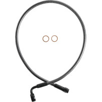 KARBONFIBR Designer Series ABS-Specific Front Upper Brake Kit — 66 cm (26"), 12 mm 90° banjo fitting, KARBONFIBR carbon fiber fi