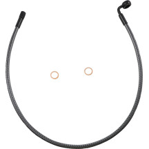 KARBONFIBR Designer Series ABS-Specific Front Upper Brake Kit — 71 cm (28"), 12 mm 90° banjo fitting