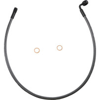 KARBONFIBR Designer Series ABS-Specific Front Upper Brake Kit — 71 cm (28"), 12 mm 90° banjo fitting