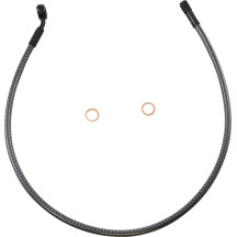 KARBONFIBR Designer Series ABS-Specific Front Upper Brake Kit — 71 cm (28") , 12 mm 35° banjo, Silver