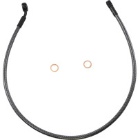 KARBONFIBR Designer Series ABS-Specific Front Upper Brake Kit — 71 cm (28") , 12 mm 35° banjo, Silver