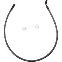 KARBONFIBR Designer Series ABS-Specific Front Upper Brake Kit — 76 cm (30"), 12 mm 35° banjo, Carbon fiber