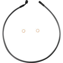 KARBONFIBR Designer Series ABS-Specific Front Upper Brake Kit — 34" (86.5 cm), 12 mm 35° banjo