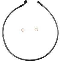 KARBONFIBR Designer Series ABS-Specific Front Upper Brake Kit — 34" (86.5 cm), 12 mm 35° banjo