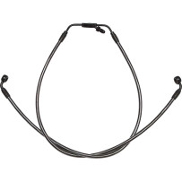Designer Series Braided Non-ABS Lower Brake Line Assemblies — 38 cm (15"), 56 cm (22"), 12 mm 35° banjo, 10 mm 180° banjo