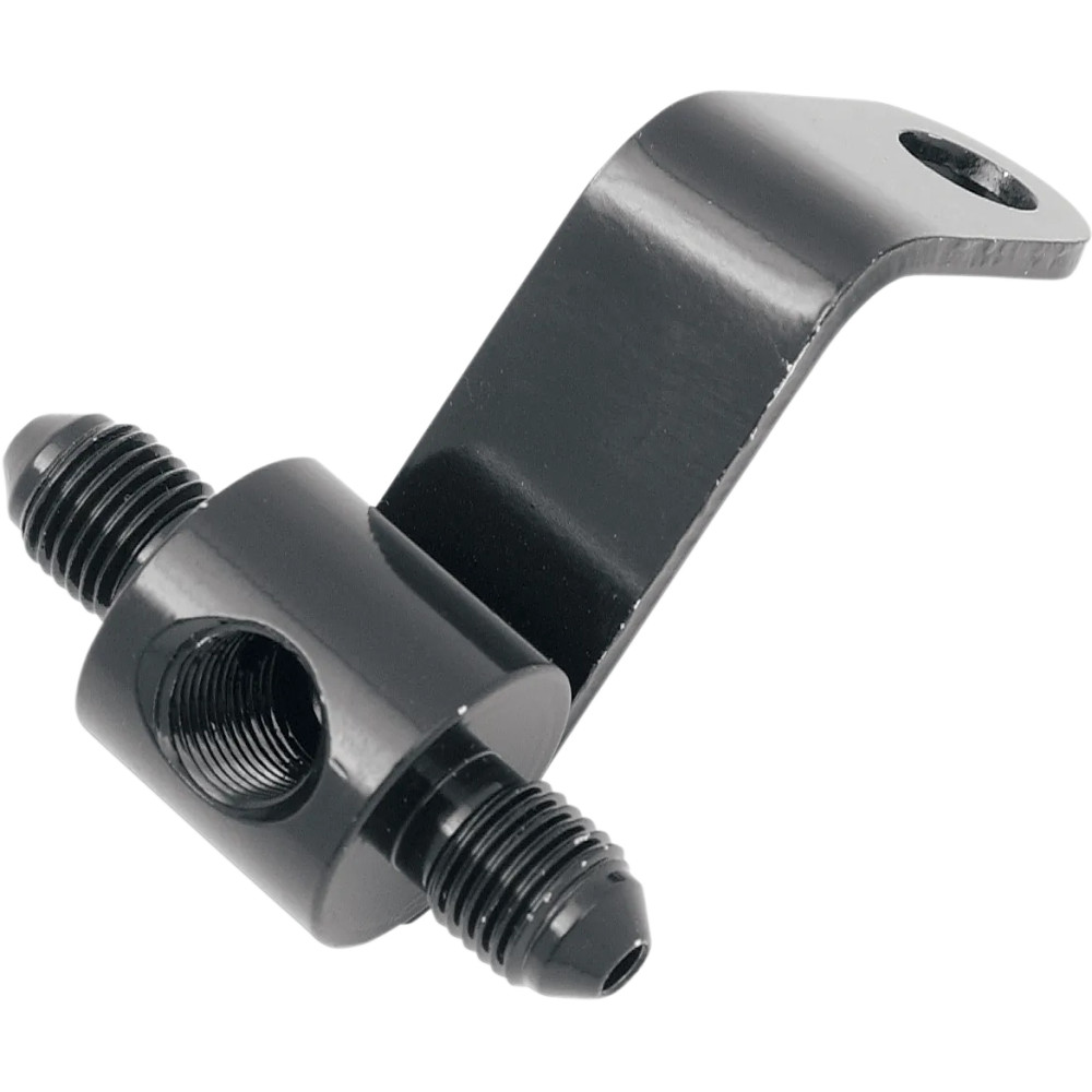 Rear Brake Tee — Rear, Black, -3 AN male, 1/8 in NPT female